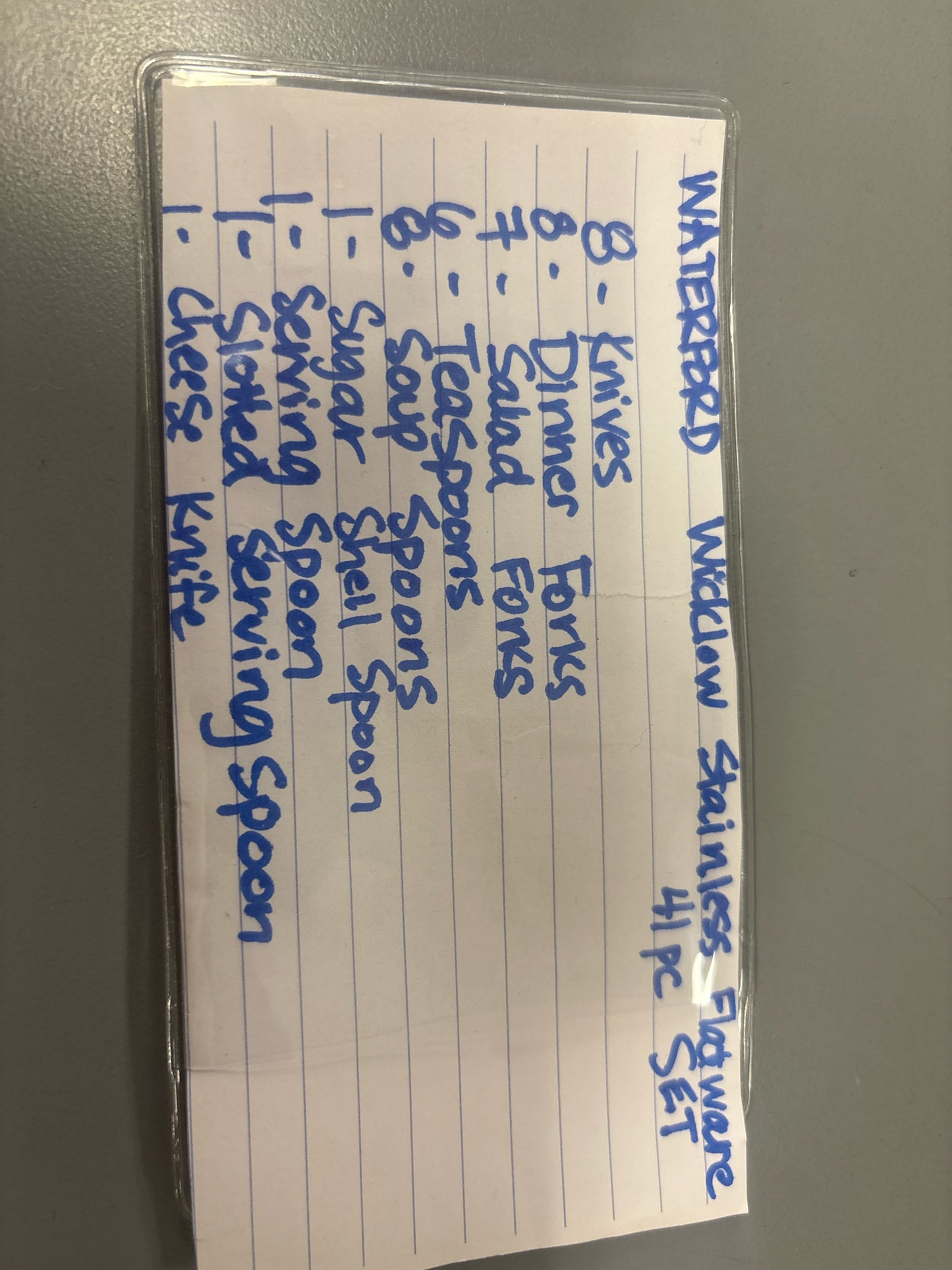 41 pc Waterford Wicklow Stainless Flatware Service Set