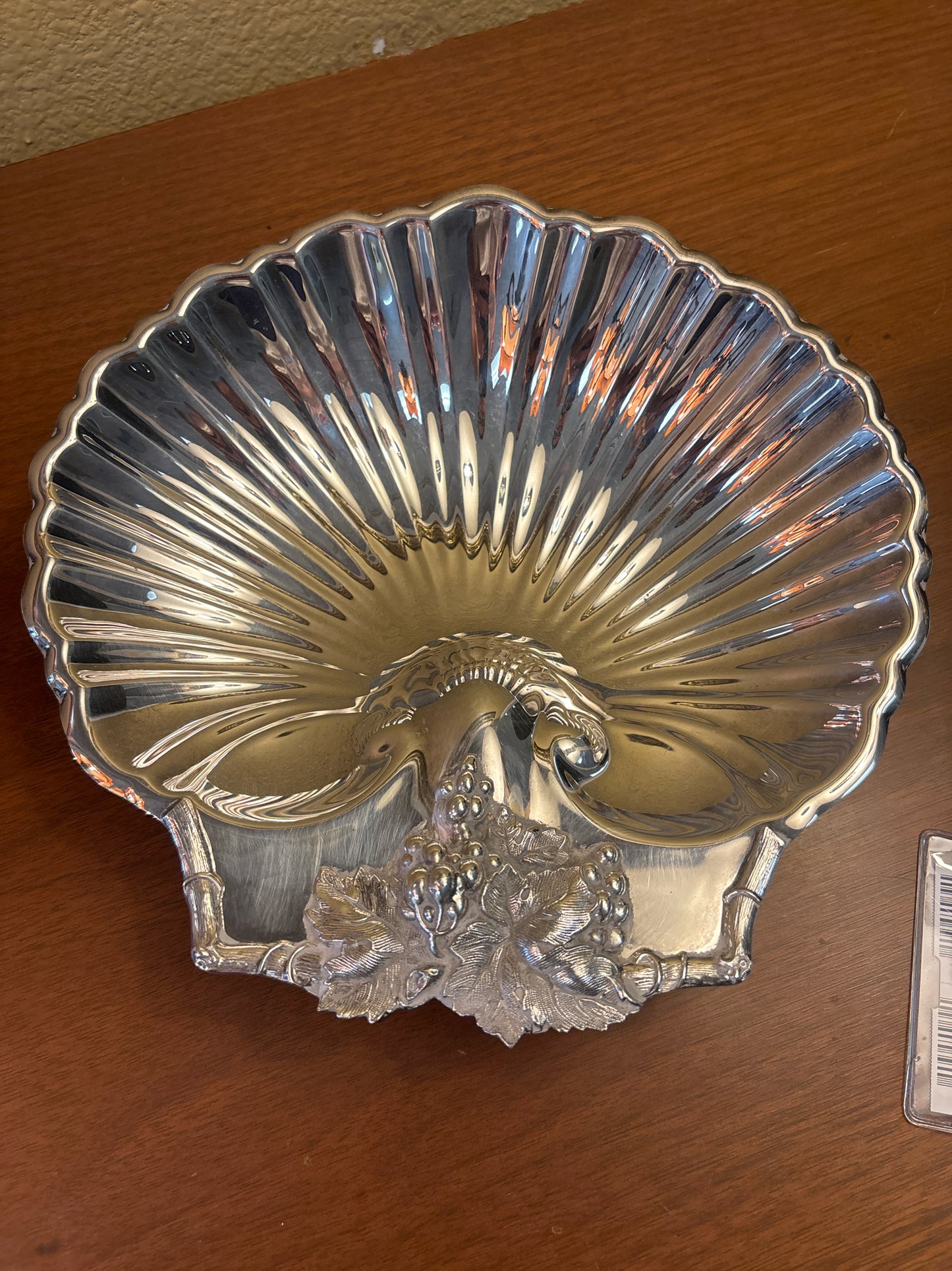Silver Plate R&B Footed Scalloped Shell Tray