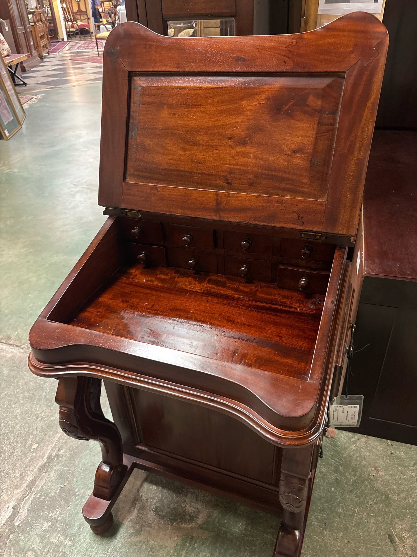Small Mahogany Captains Artist Desk