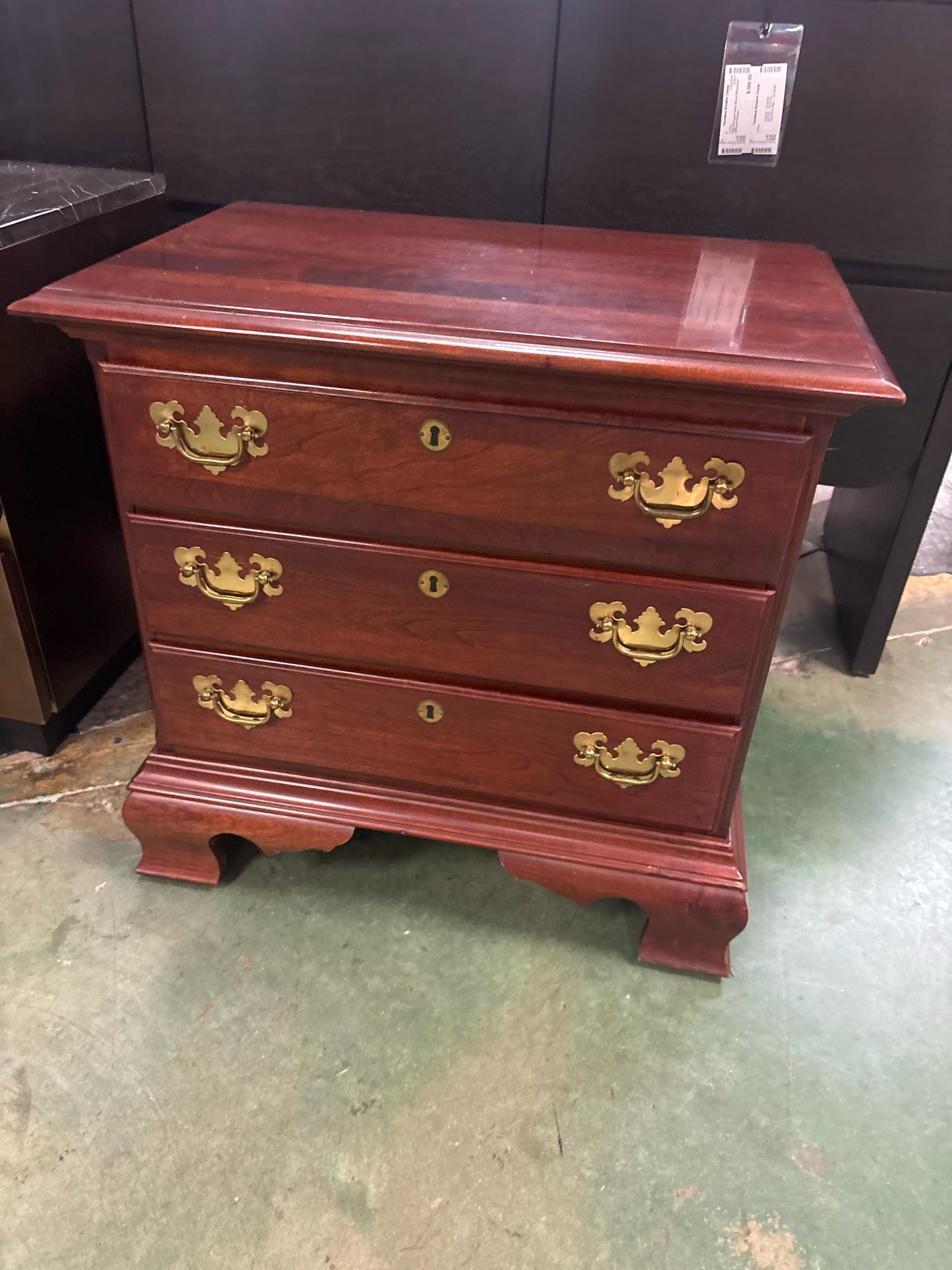 3 Drawer Mahogany Bachelors Chest