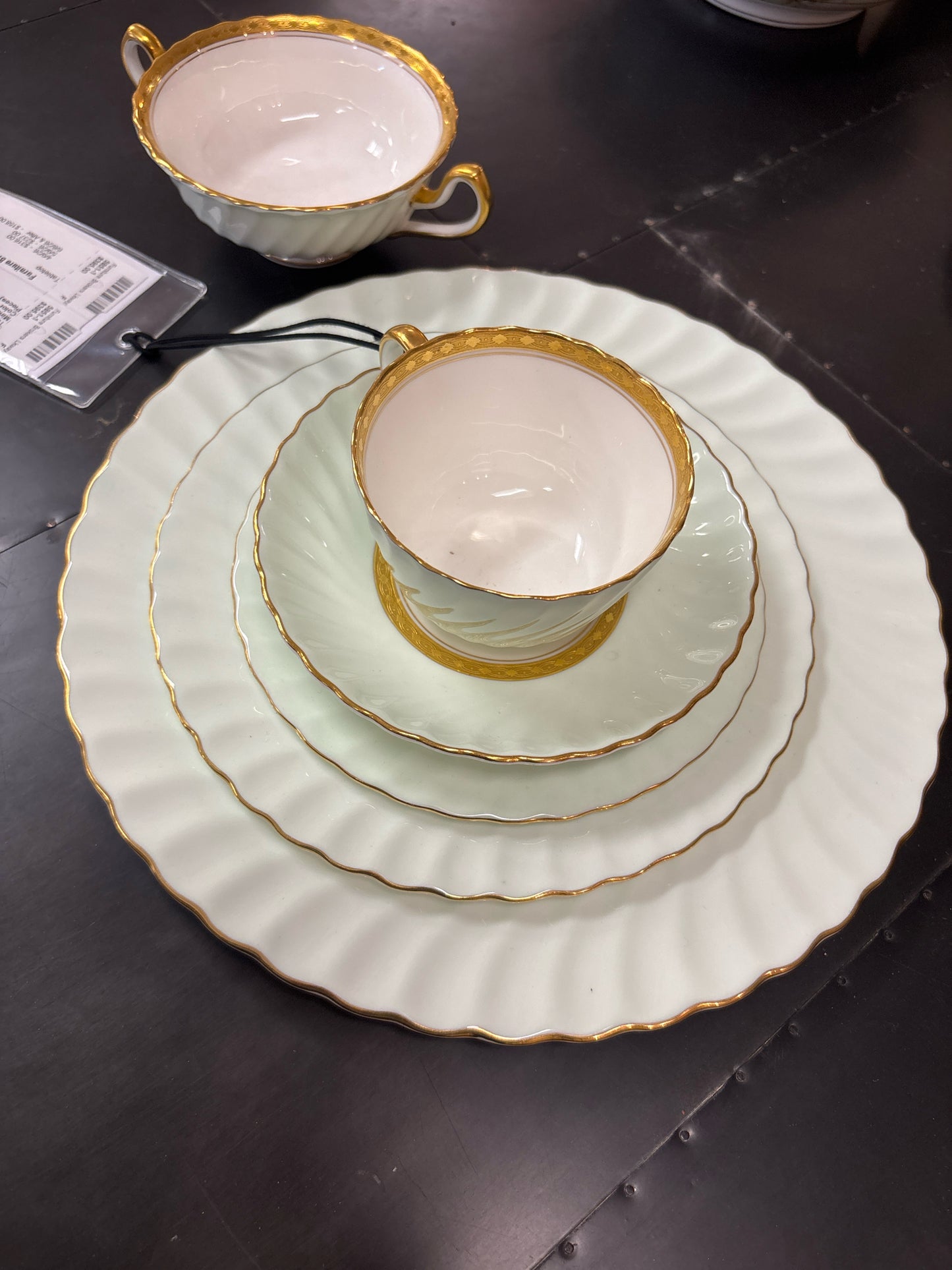 Minton Somerset Scallop Edge Mint Color China( See attached List-61 Pieces)