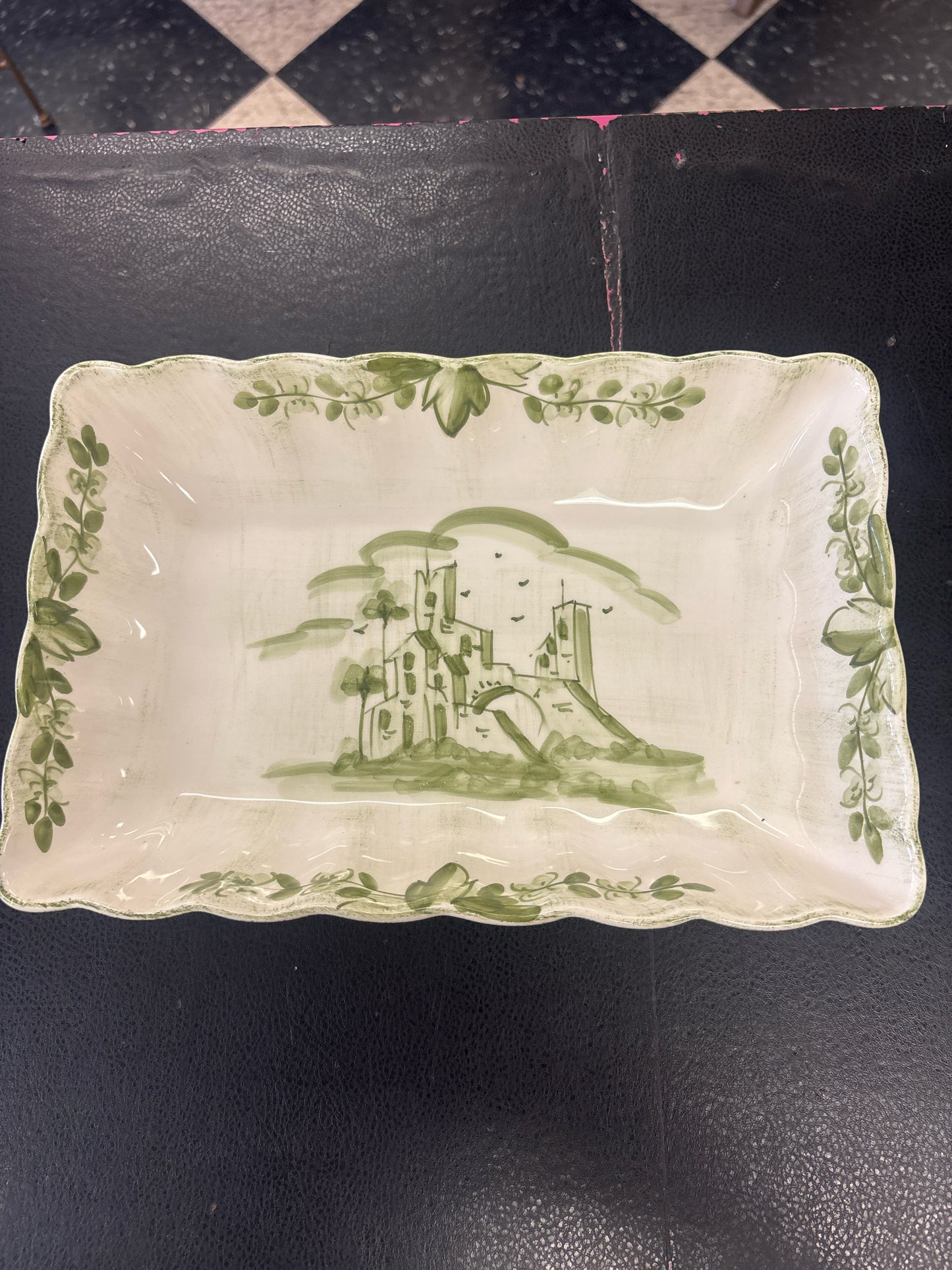 Vietri Borgo Antico 11" Rectangular Veg Bowl