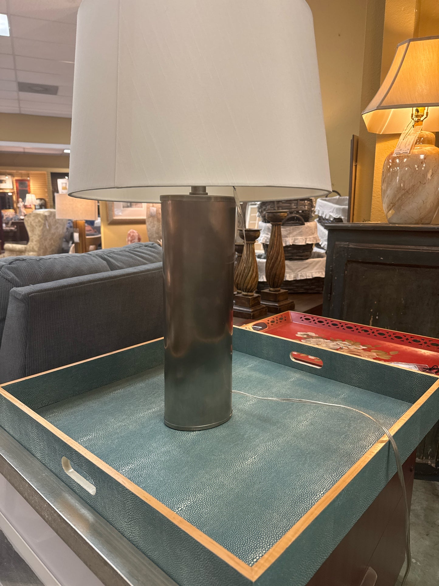 Visual Comfort Silver Lamp