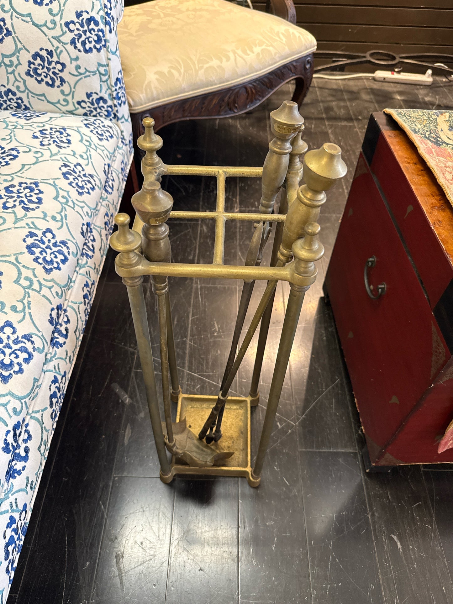 Vintage Brass Fireplace Tools