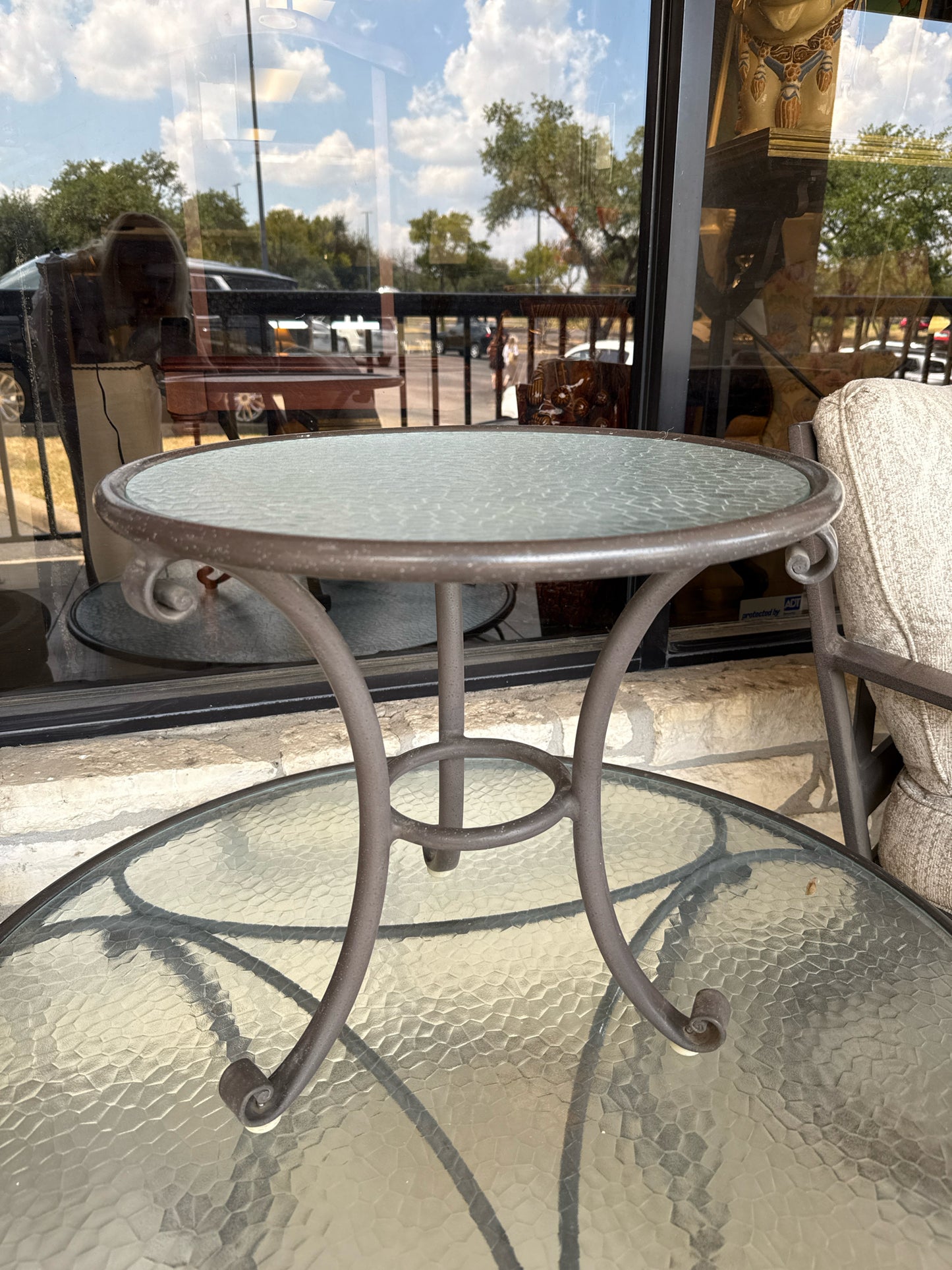 PAIR Brown Jordan Round Outdoor Side Table