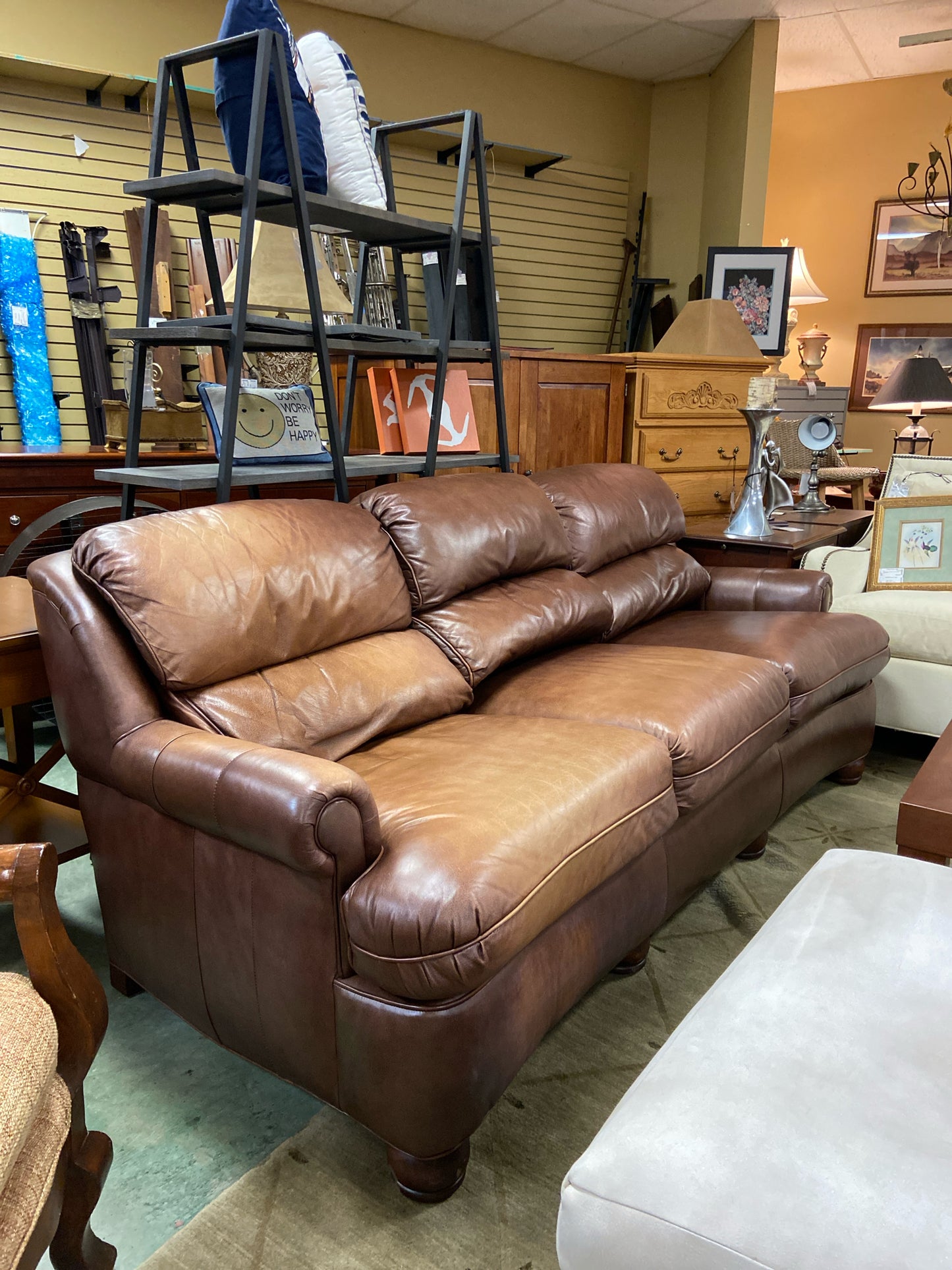 Hancock & Moore "Austin" Leather Sofa (86"x36"x40")