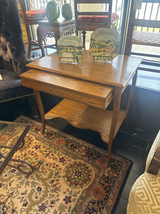 Small Wooden Writing Desk w/ Drawer