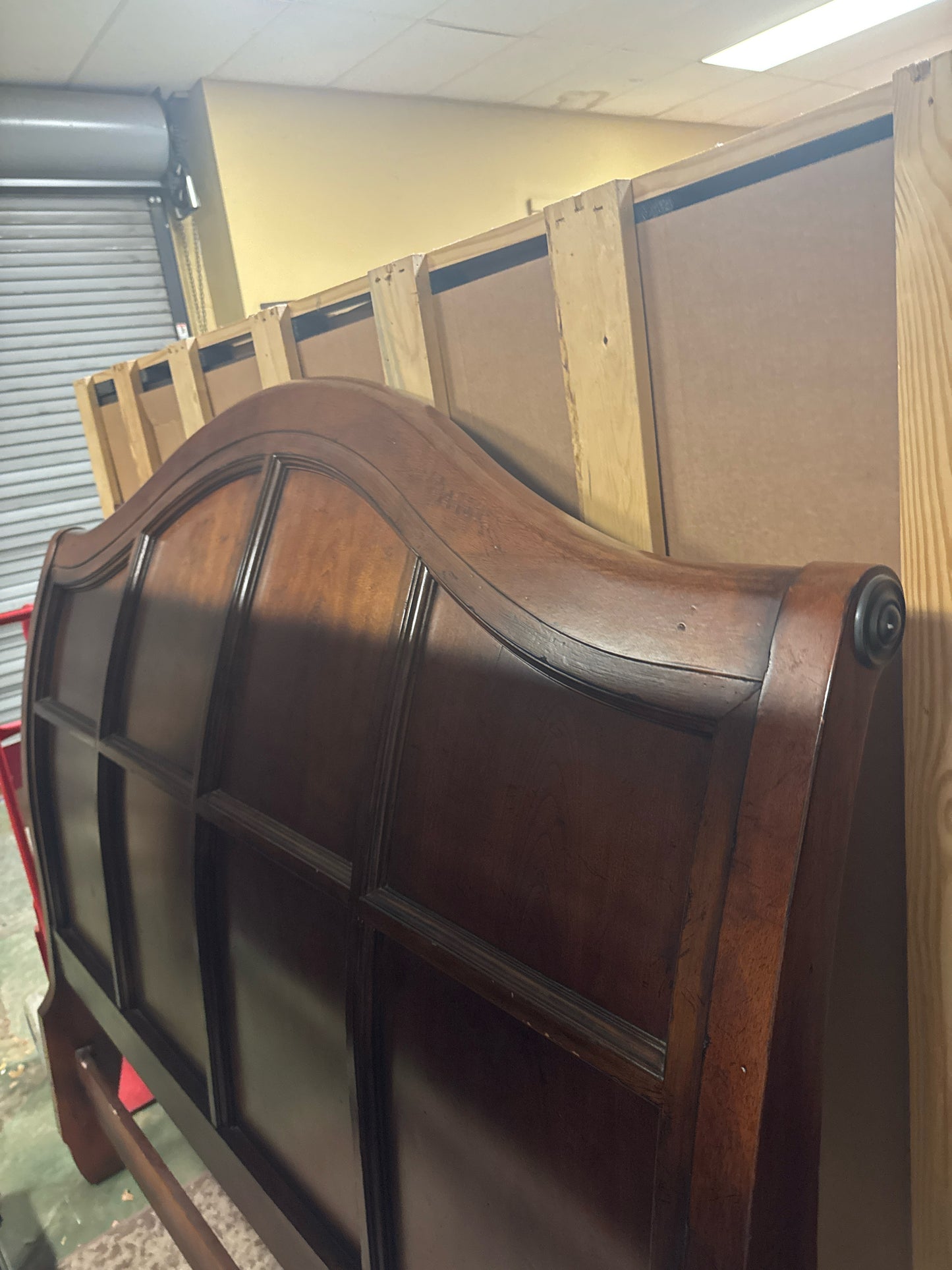 Queen Wood Sleigh Headboard