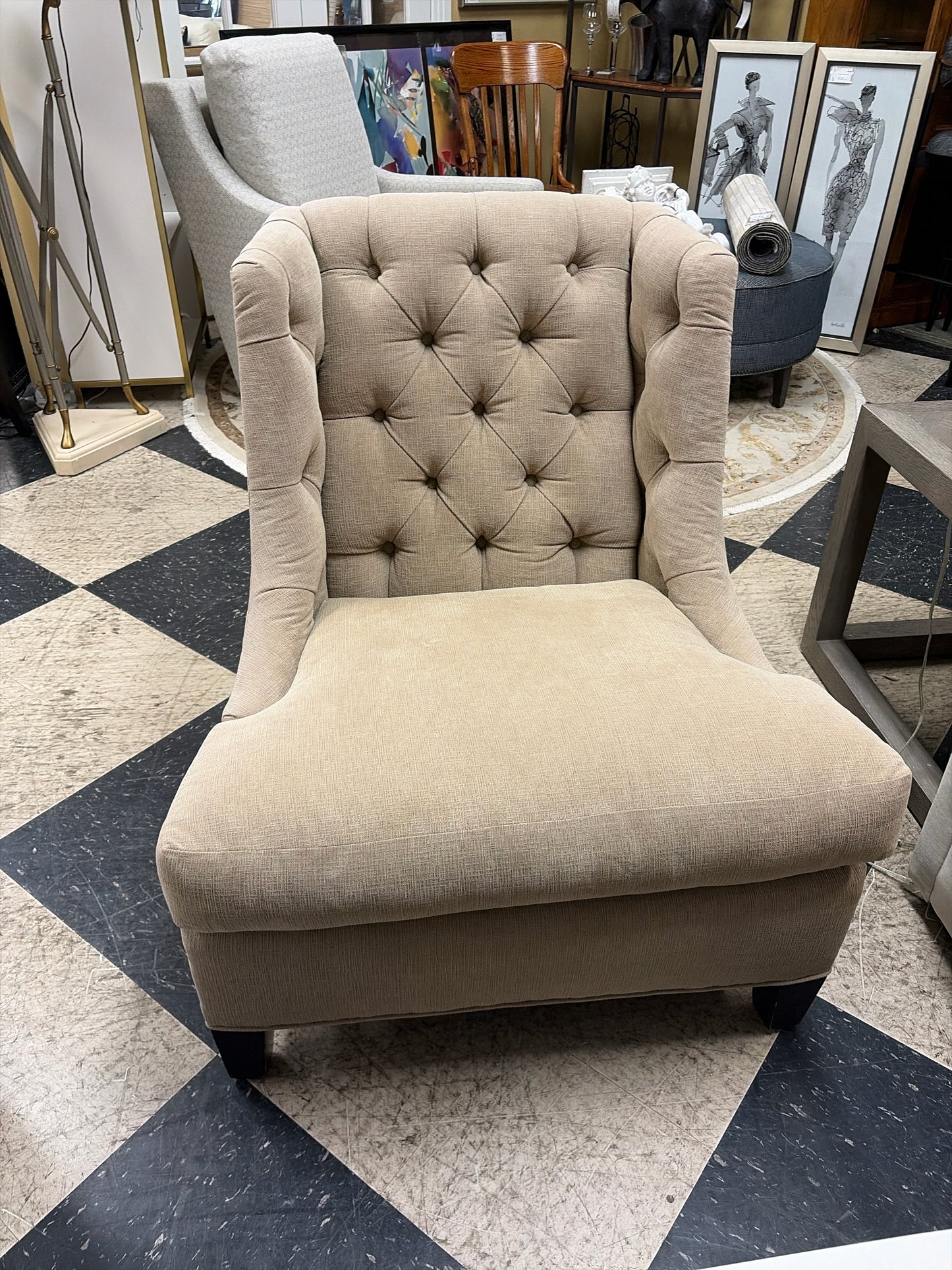 Sherrill Beige Chair
