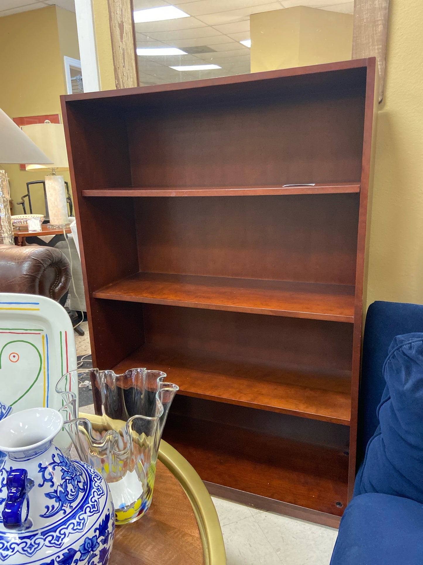 Cherry Wood Bookcase 3 - Shelves 53"T x 36"W