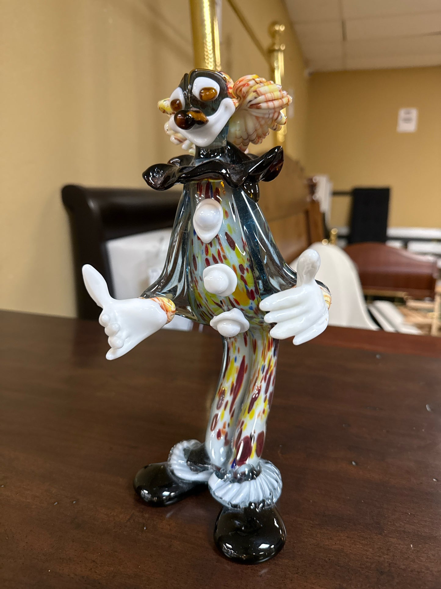 Murano Multi-color Glass Clown