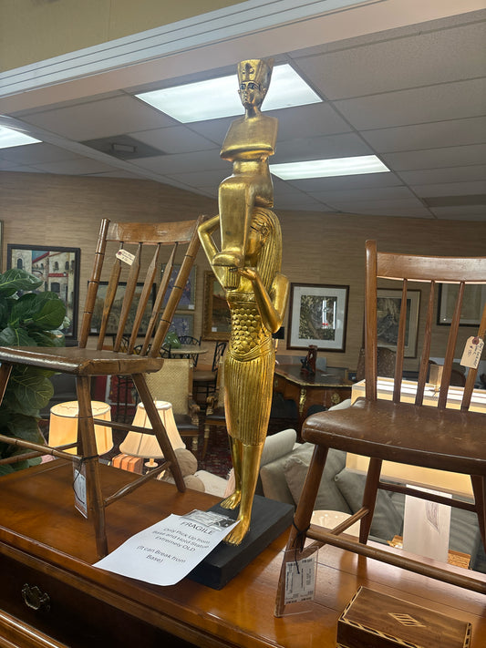 Fragile - Gold Statue of Goddess Menkeret Lifts King Tutankhamun