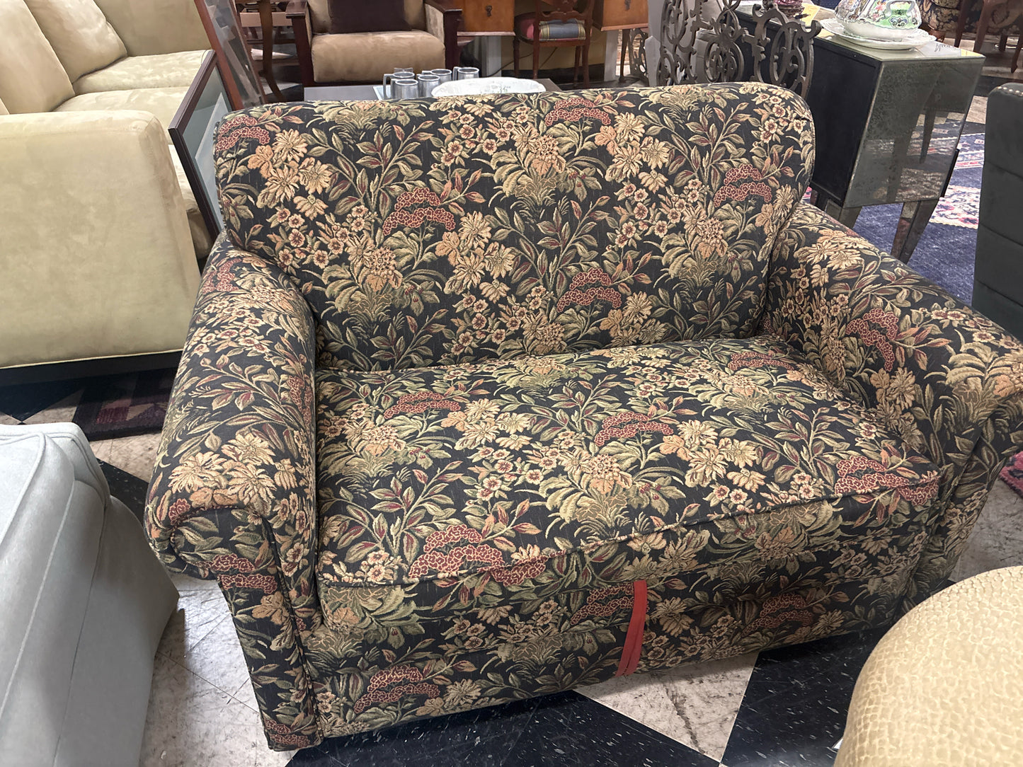 Twin Sleeper Sofa Loveseat -Black/Green/Rust/Peach