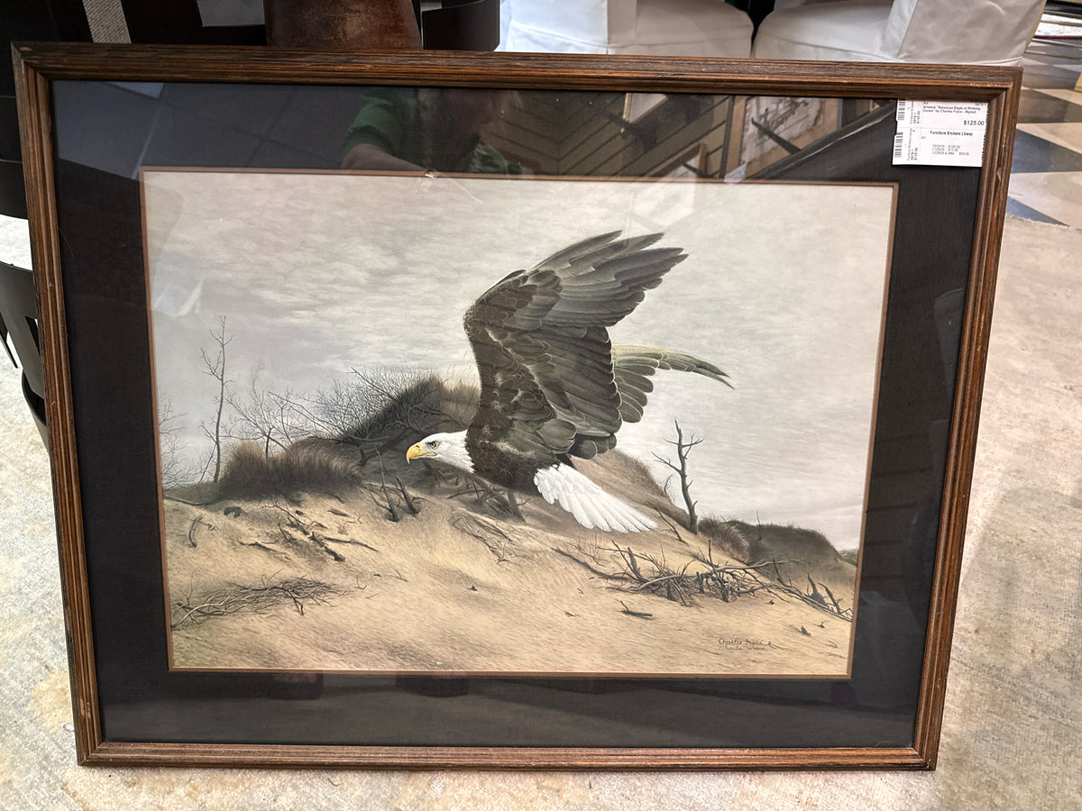 Artwork "American Eagle at Walking Dunes" by Charles Frace - SIgned