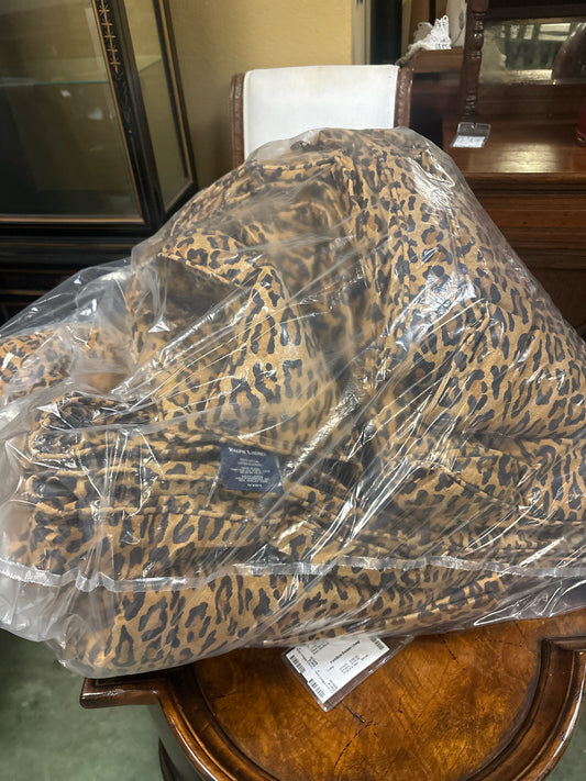 Ralph Lauren Queen Leopard Comforter w/Pair Pillowcases