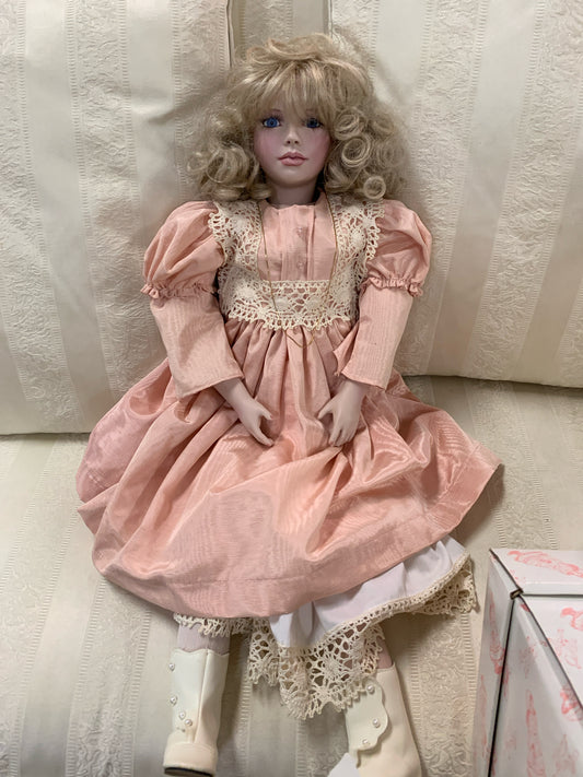 Antique Doll Numbered w/ Blonde Hair