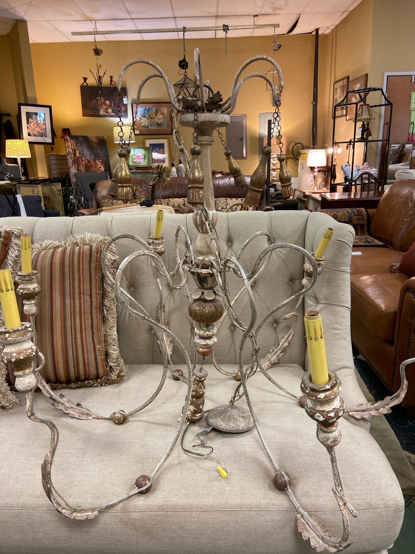 Vintage French Chandelier (3' X 40")