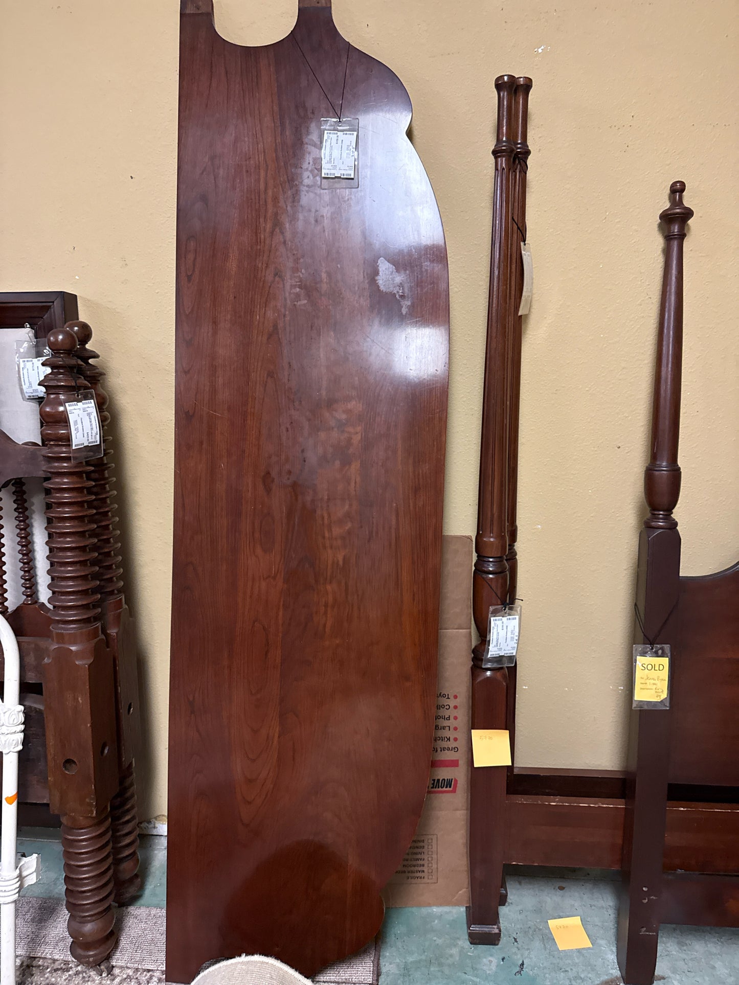 Vintage King Pencil Post Bed Frame (HB/FB/SR/Slats (4)/HW)