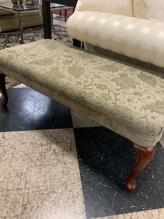 Upholstered Sage Green Bench (45x23x18)