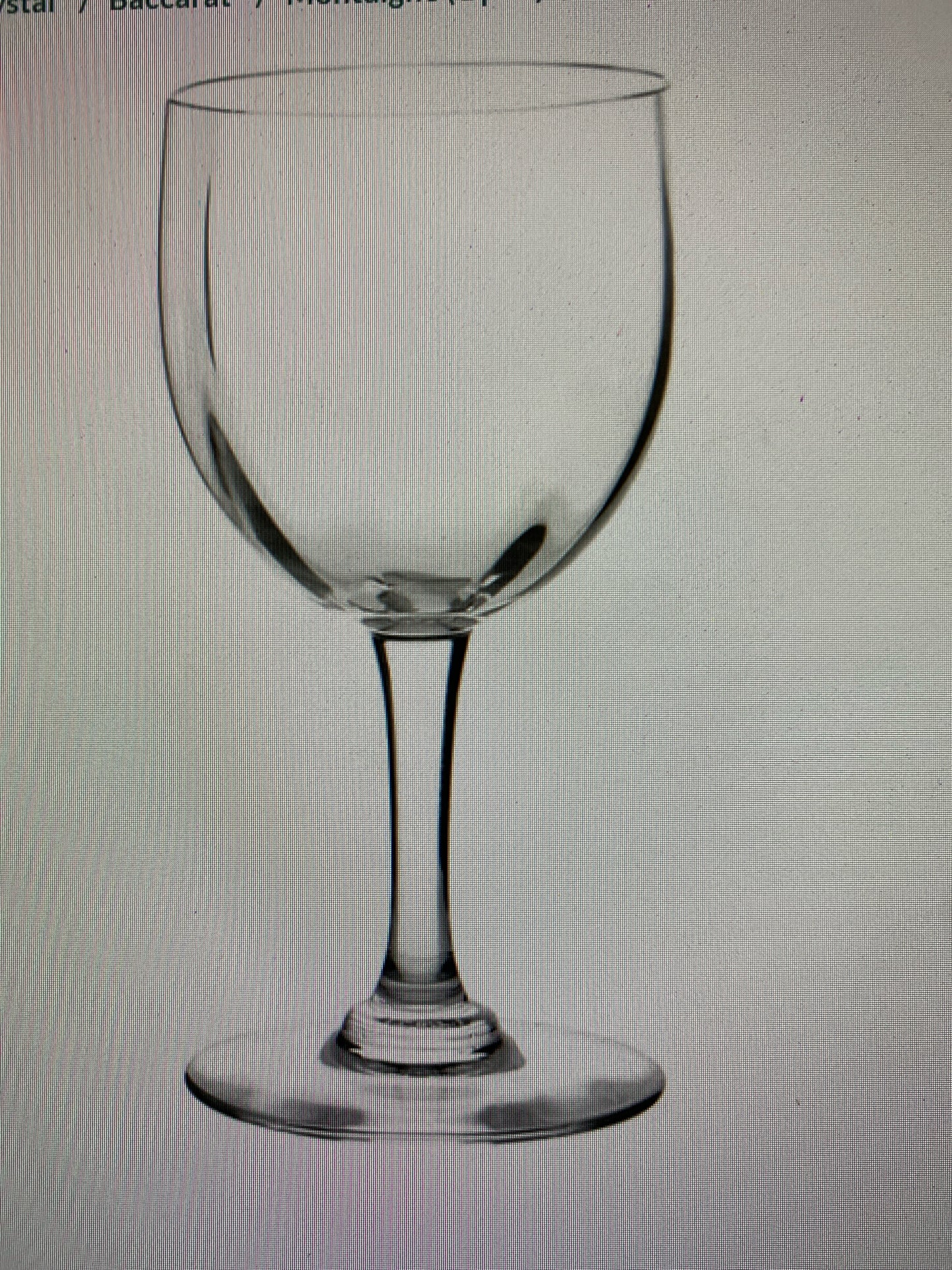 SET of 6 - Baccarat Montaigne Optic Claret Wine Glasses