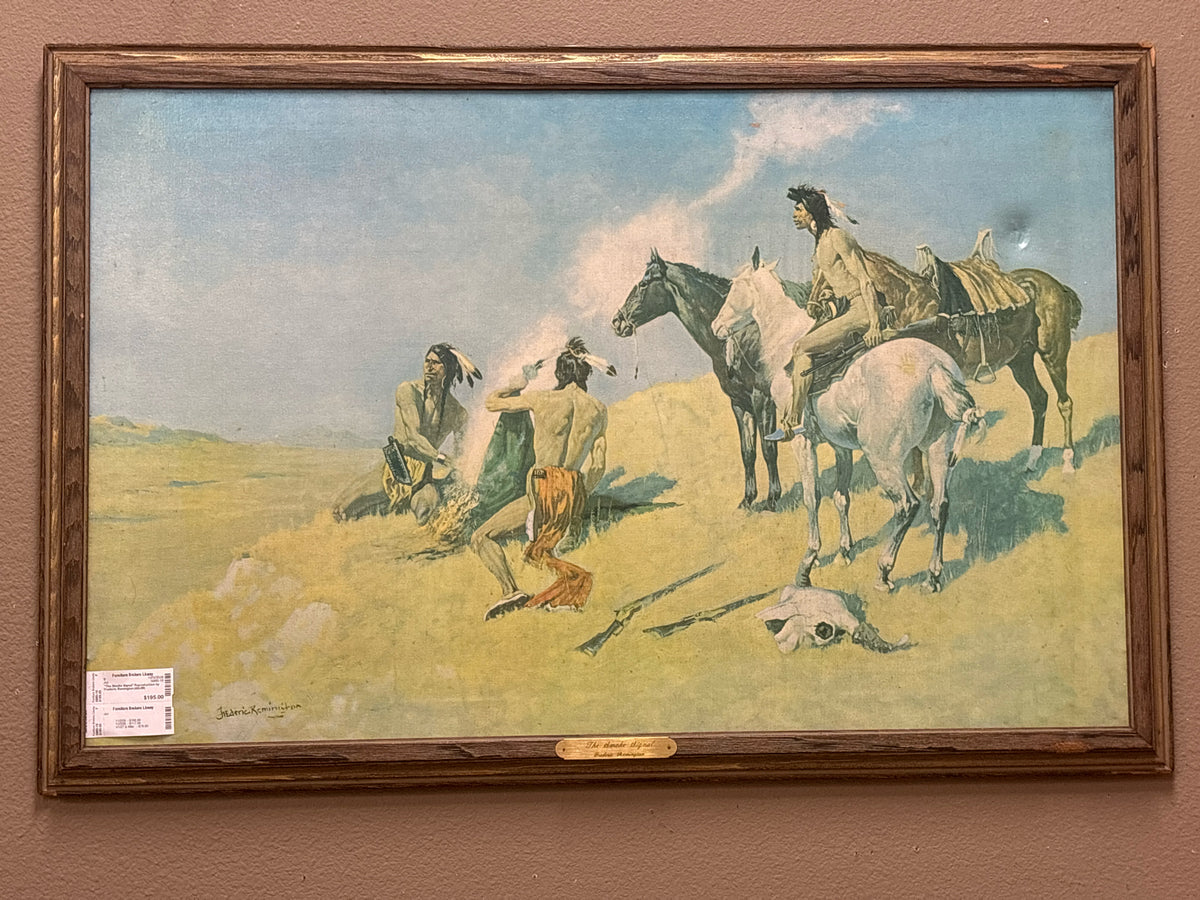 "The Smoke Signal" Reproduction by Frederic Remington (42x28)