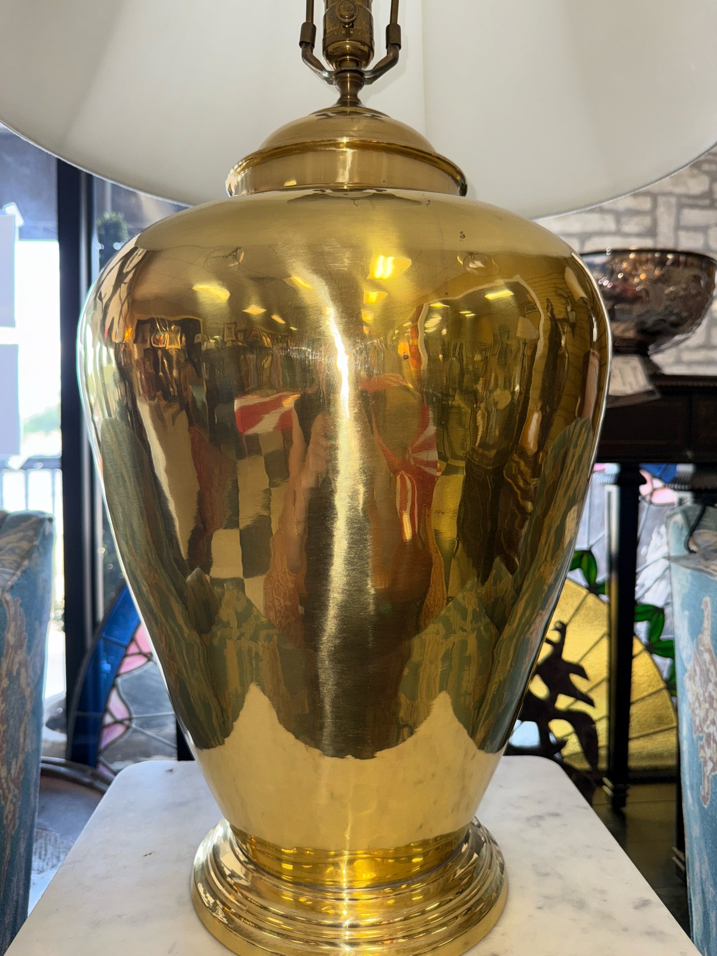 Large Brass Table Lamp