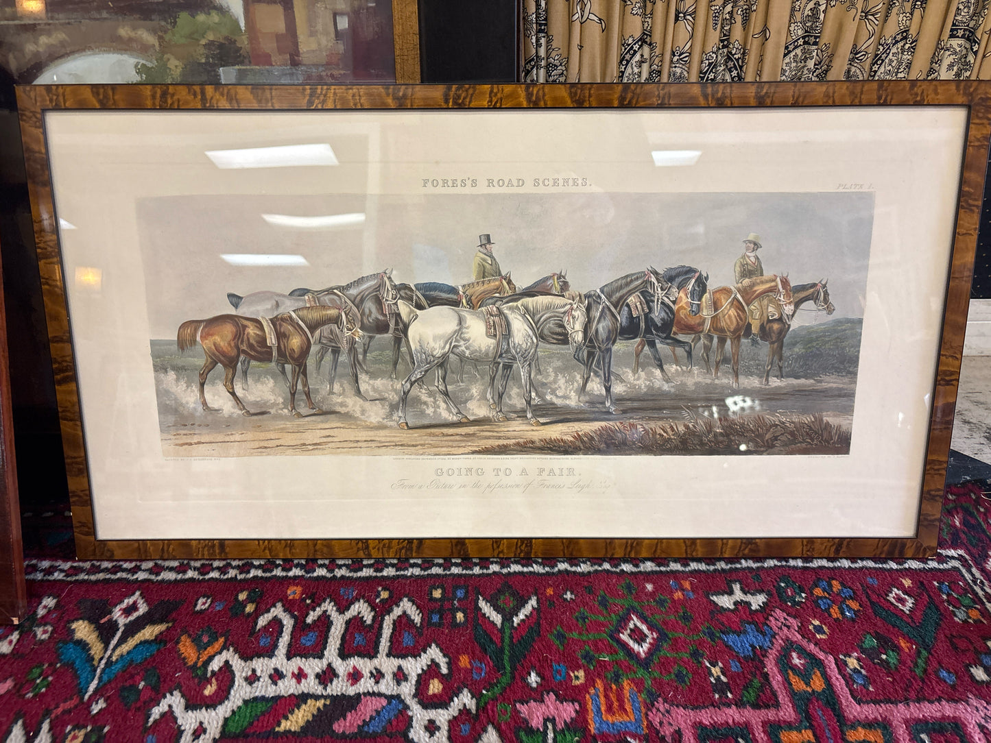 Fores's Road Series "Going to a Fair" Plate (30 1/2x16)