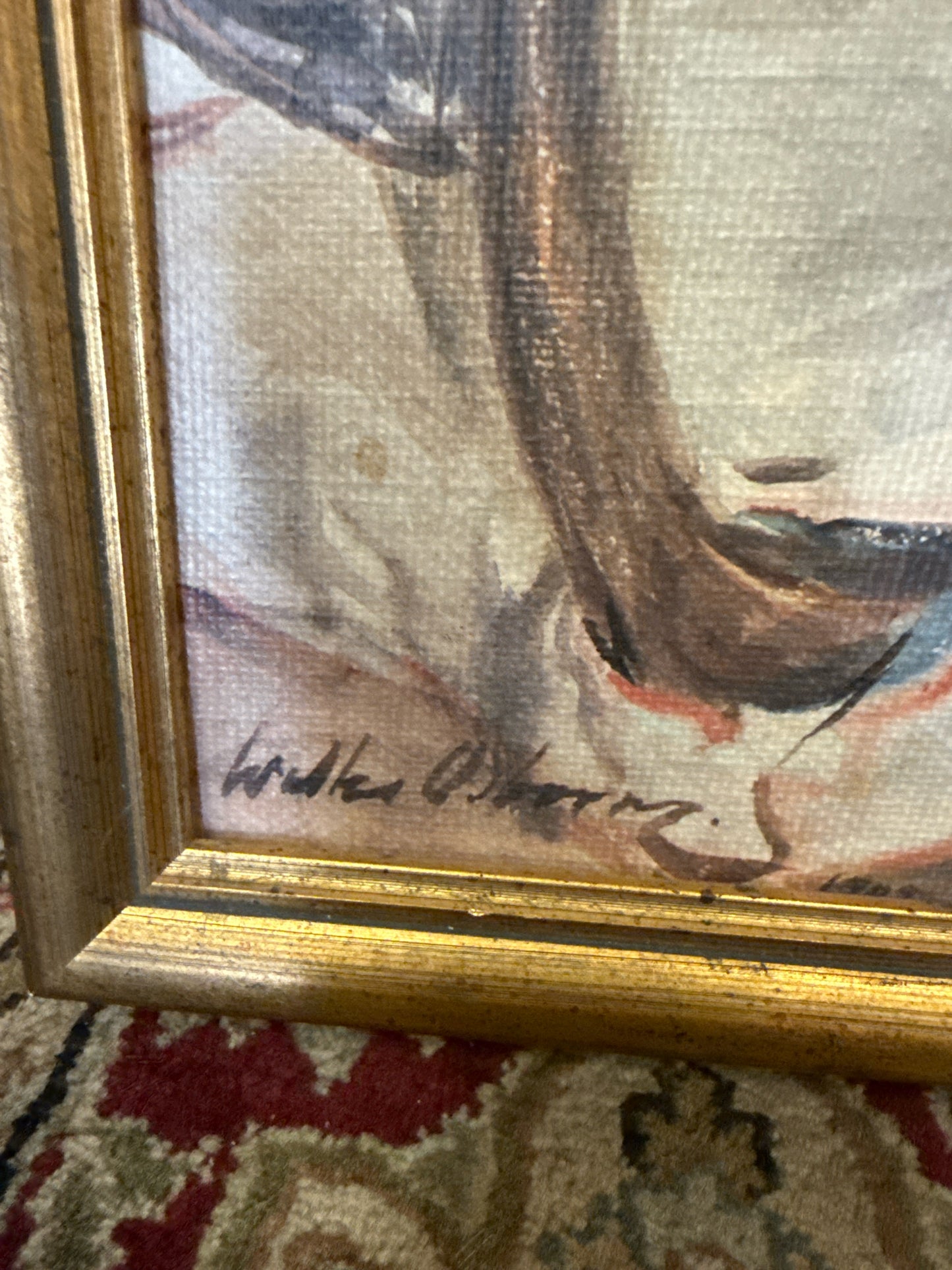 " The Card Builder" Original By Irish Artist Walter Osbourne