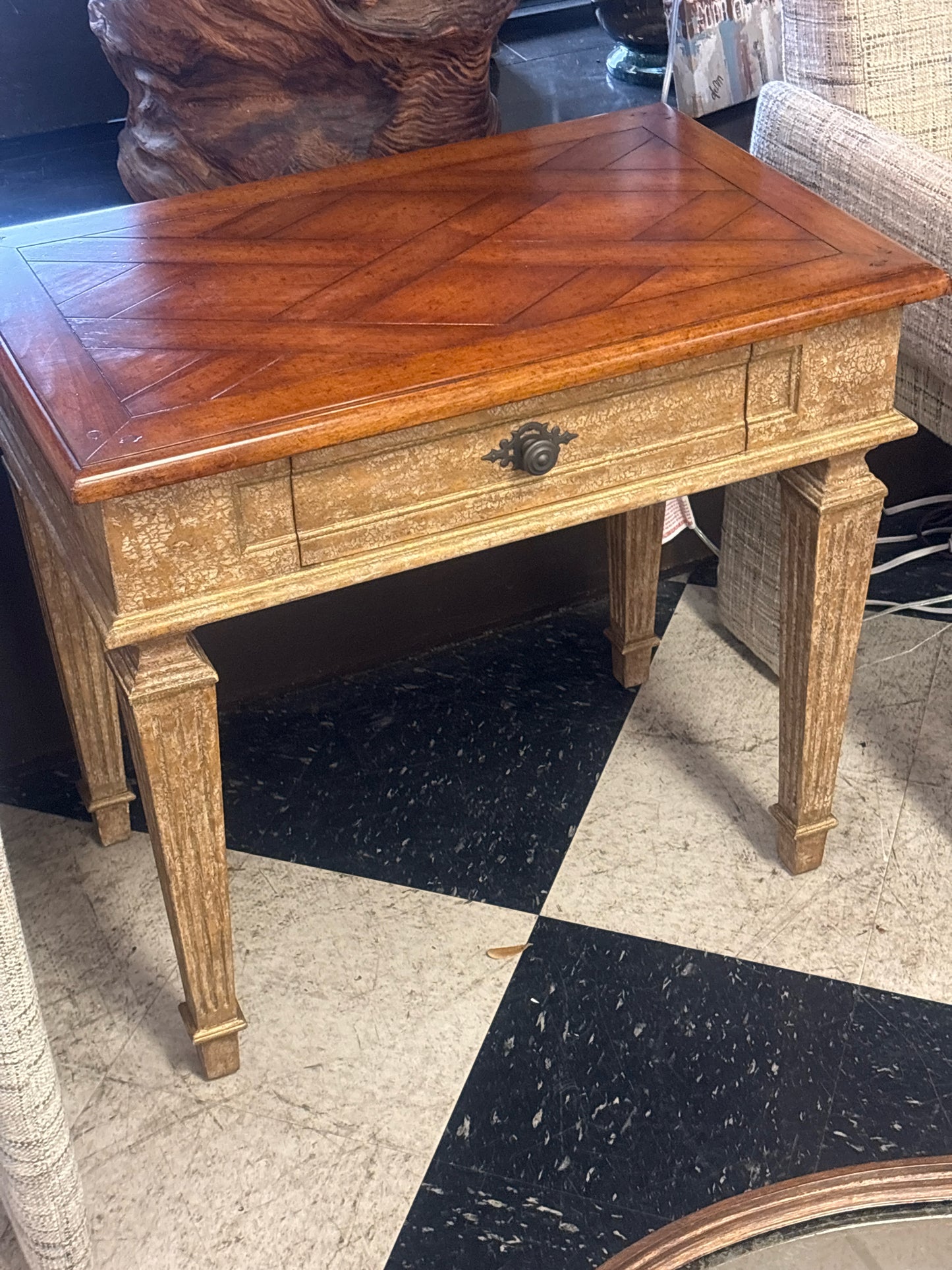 Collection Reproductions Side Table w/Drawer