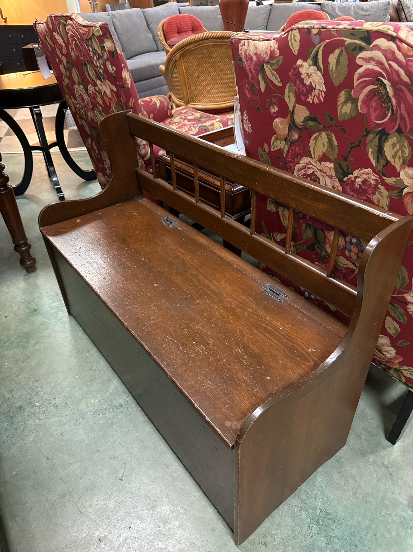 Antique Bench w/Storage