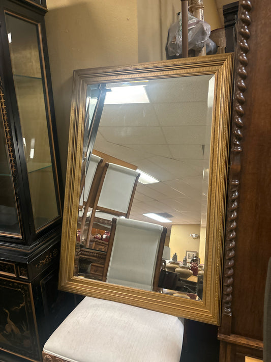 Beveled Mirror in Gold Frame (31 1/2"x 45 1/2")