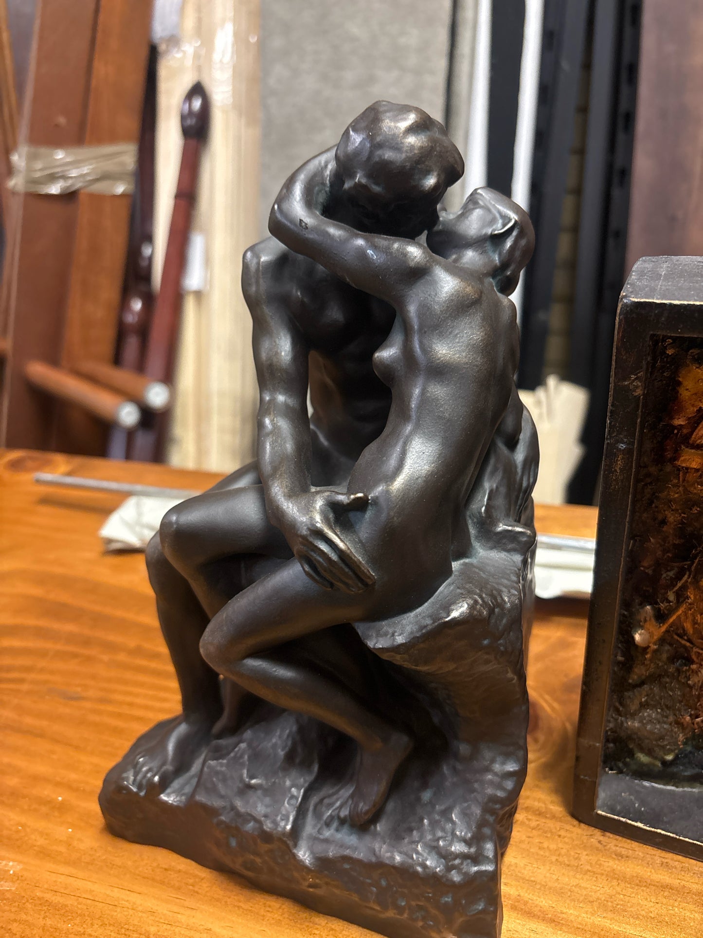 Reproduction Bronze of Auguste Rodin's "The Kiss" (10")