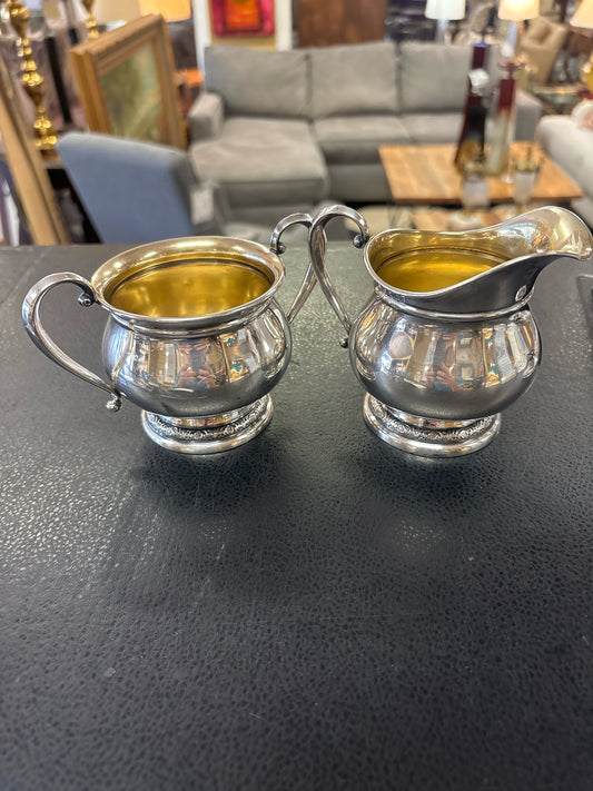International Prelude Sterling Silver Cream & Sugar Set