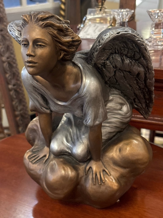Austin Guardian Bronze/Silver Angel Sculpture (Retired)
