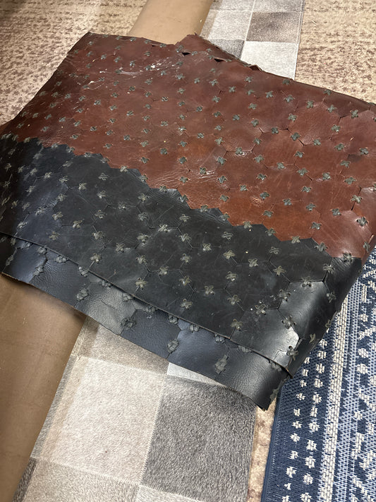 Handcrafted Leather Rug (13'x 9.8')