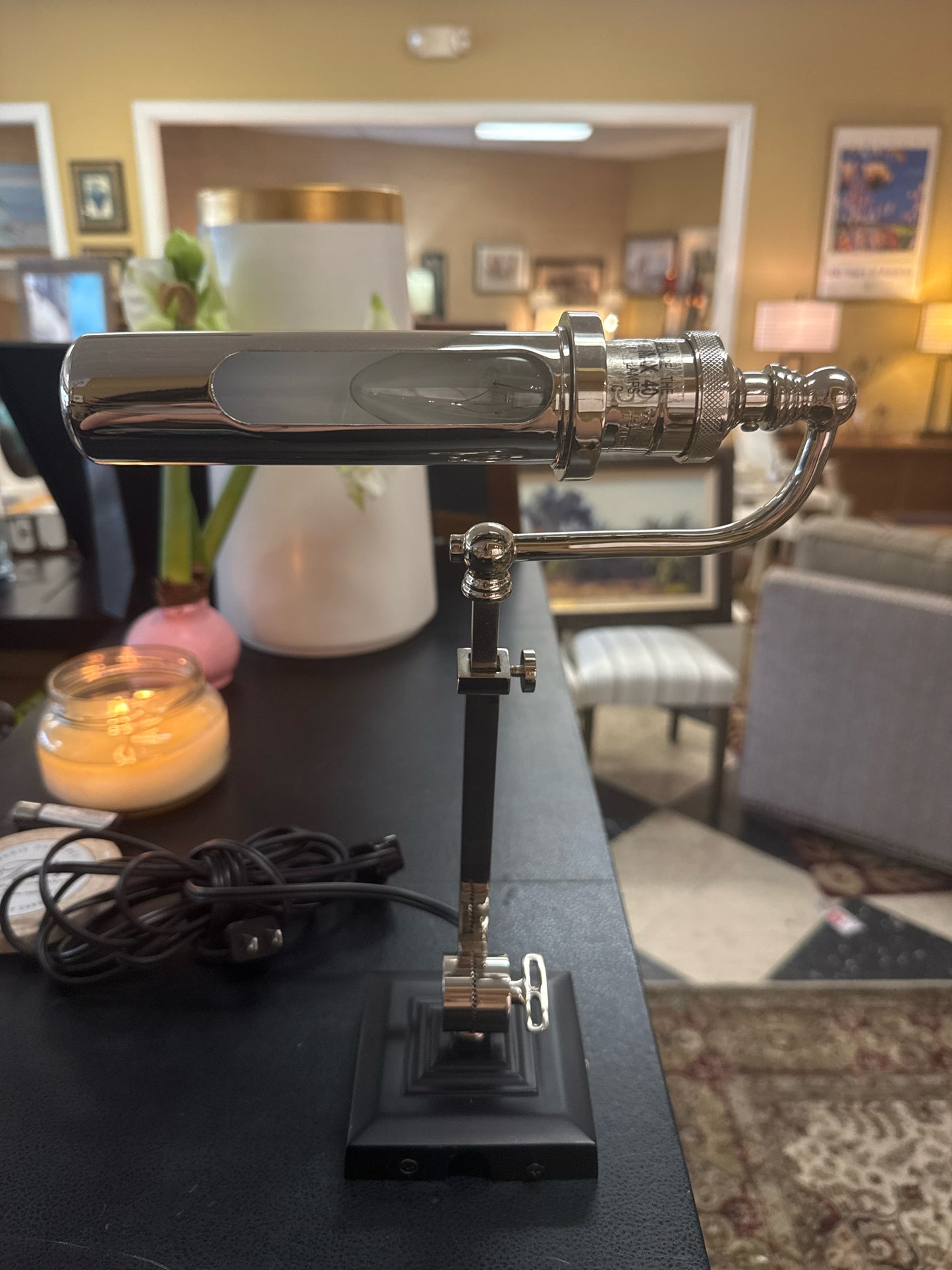 Visual Comfort Chrome Wall Mount Art Light