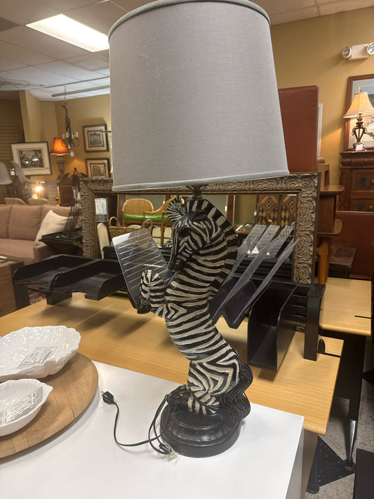 PAIR - MC Zebra Lamps