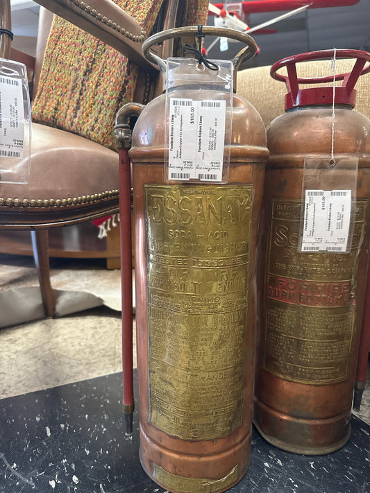 Antique Copper Fire Extinguisher