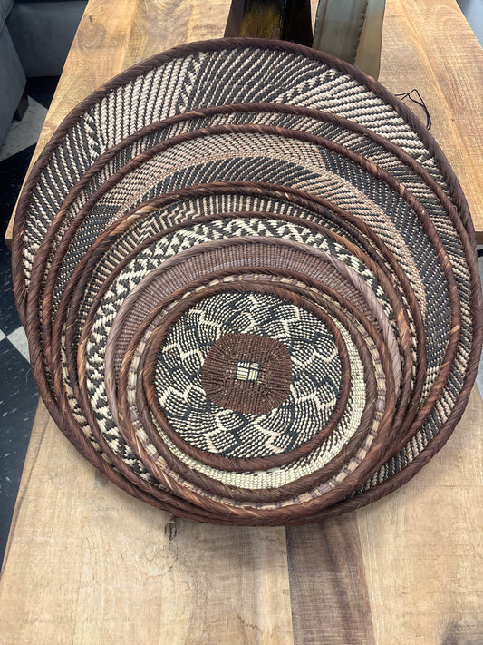SET of 10 Authentic Zimbabwe Tonga Binga Baskets S/M/L