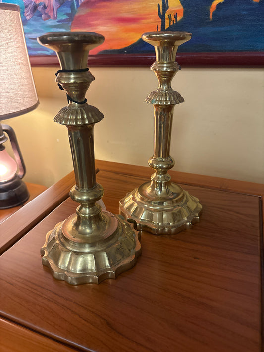 PAIR of Brass 11" Candlesticks