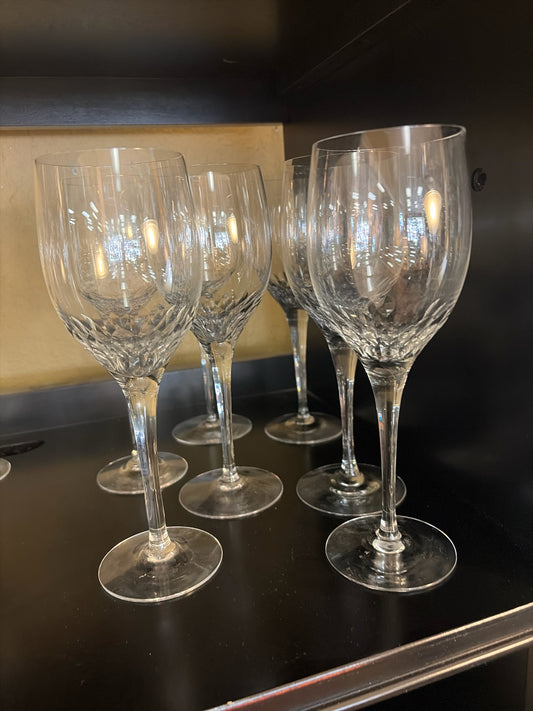 Orrefors Prelude Pattern-Set of 14 White Wine Glasses