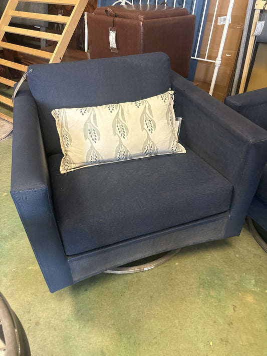 C & B Blue Dune Swivel Chair