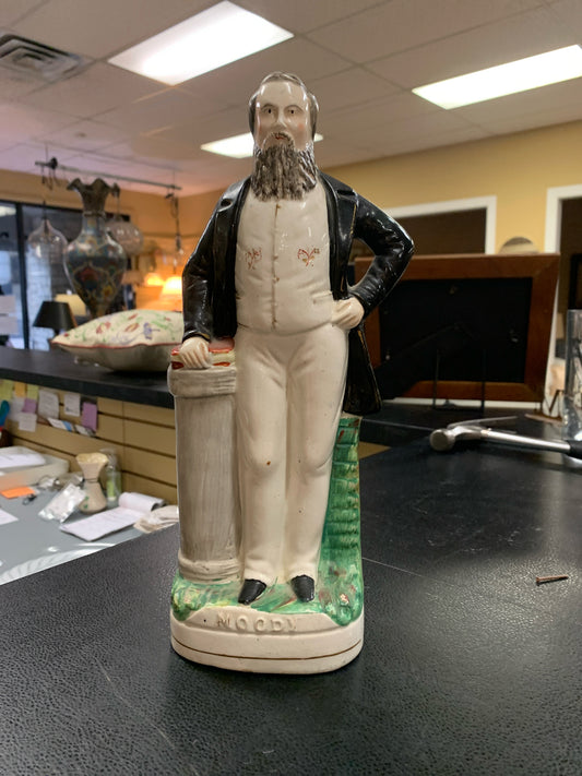 Antique Staffordshire "Moody" Statue 12"