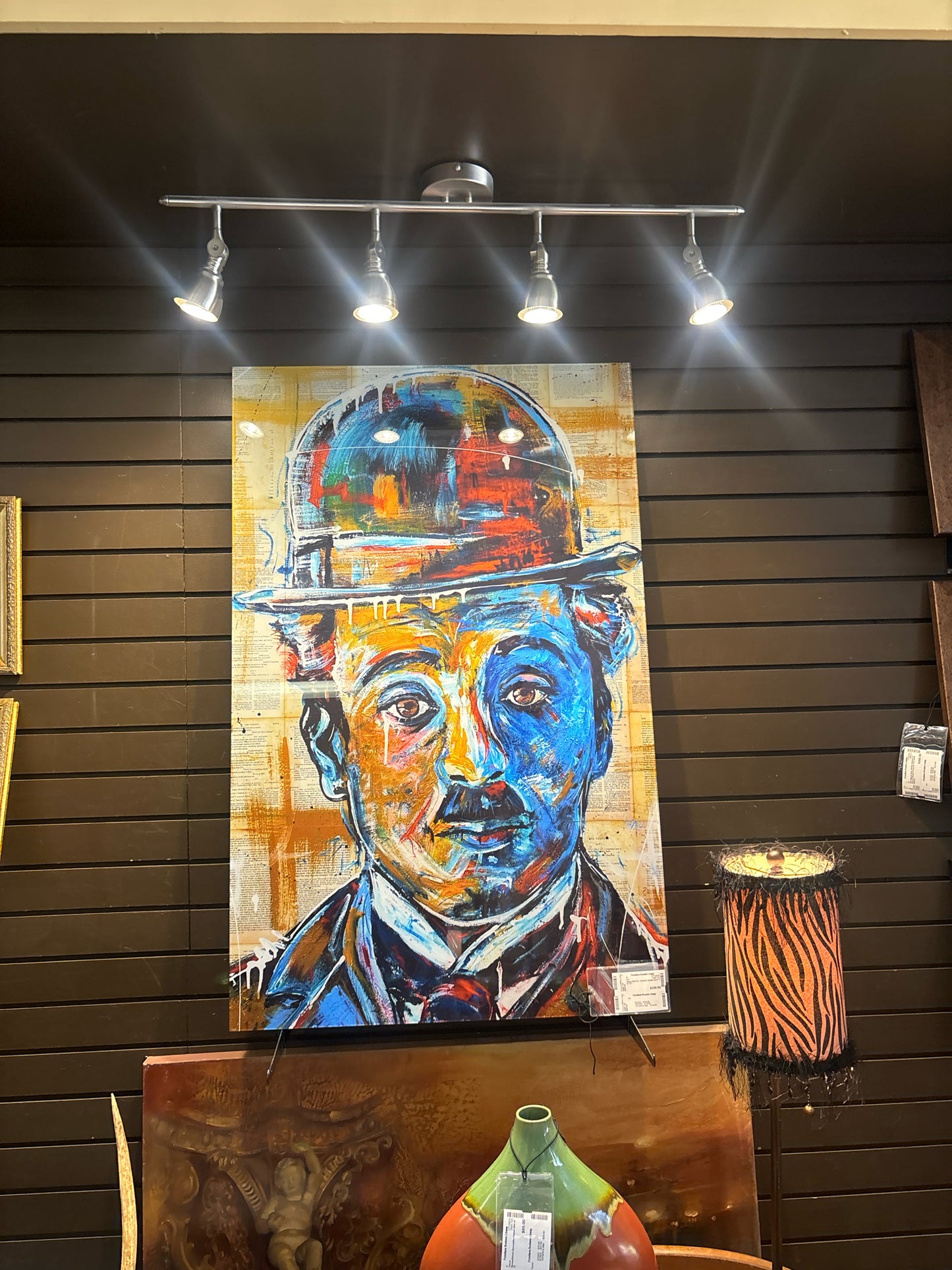 Glass Art - Charlie Chaplin