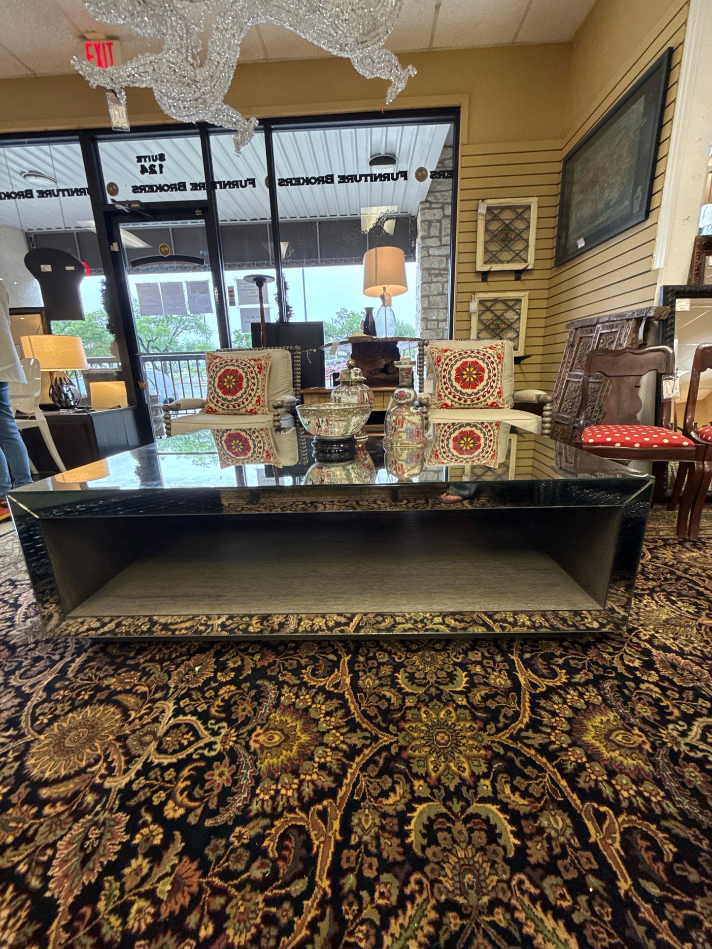 Smokey Mirrored Coffee Table 40 x 60 ( High Fashion Home)