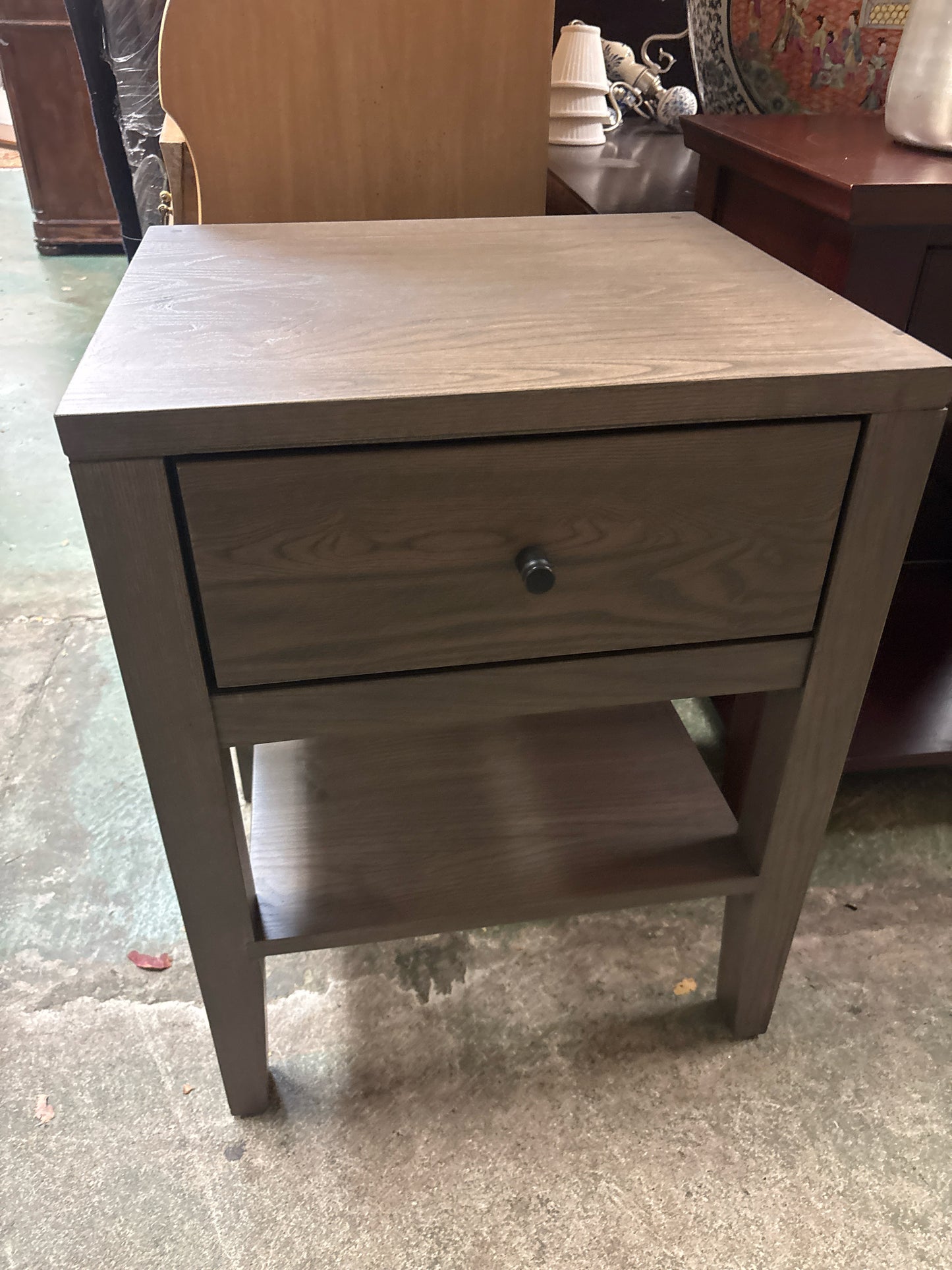 Wood Castle Nightstand- 1 Drawer/1 Shelf