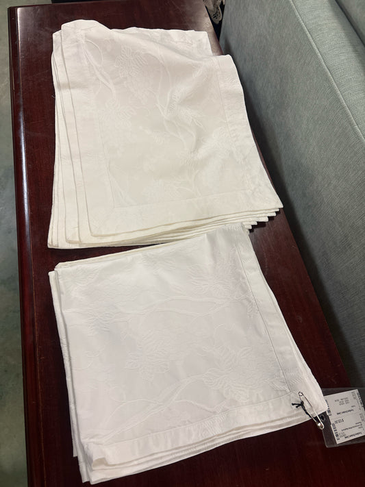 SET of 8 Anichini White Napkins & Placemats