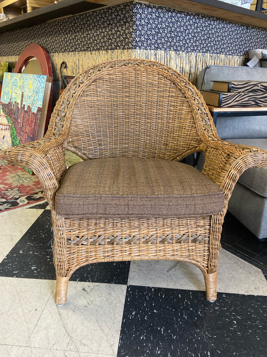 Wicker Chair with Cushion