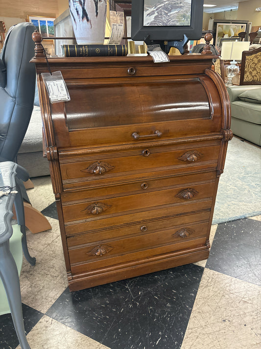 Antique Victorian Roll Top Desk