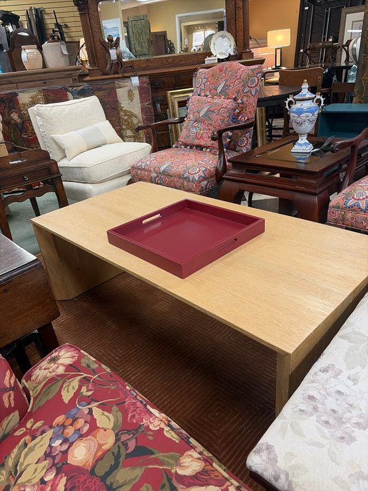 Crate & Barrell Wood Coffee Table
